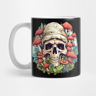 Kaleidoscope Enchantment Psychedelic Mushroom Skull Mug